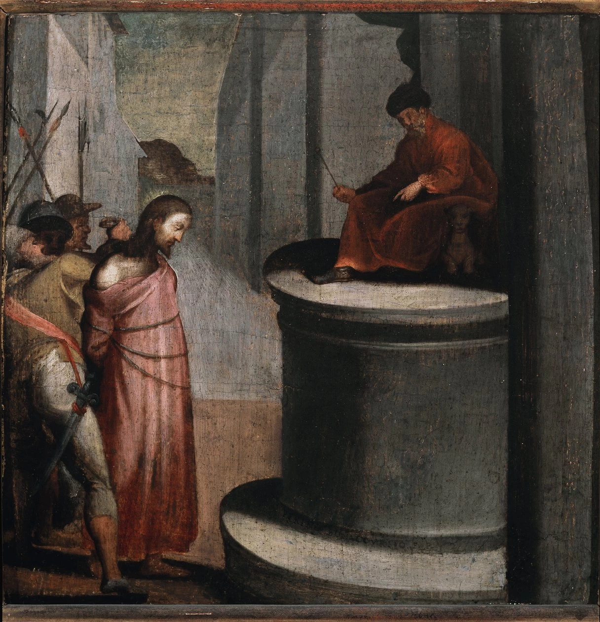 Perin del Vaga - 107, Gesù e Ponzio Pilato, Pinacoteca di Brera, Milano